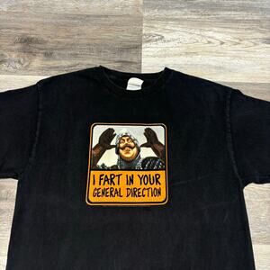 Vintage 2005 Monty Python I Fart‎ In Your General Direction Mens M Quote T-Shirt